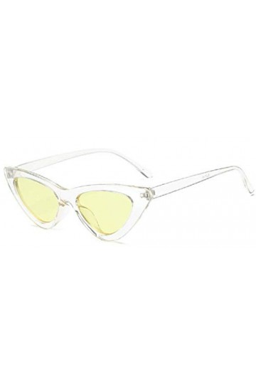 KIRALOVE Lunettes de soleil femme chat - papillon - vintage - fille - rétro - mode - polarisée uv400 - monture transparente -
