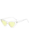 KIRALOVE Lunettes de soleil femme chat - papillon - vintage - fille - rétro - mode - polarisée uv400 - monture transparente -
