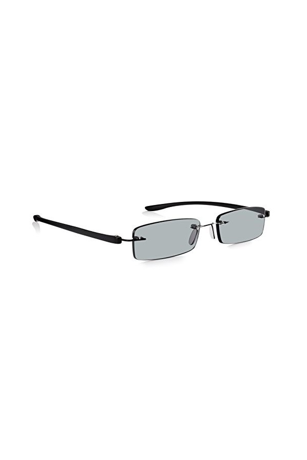 Read Optics Lunettes de lecture +1,5, hommes, femmes sans monture, prêtes à porter, teintées, offrant une protection solaire 
