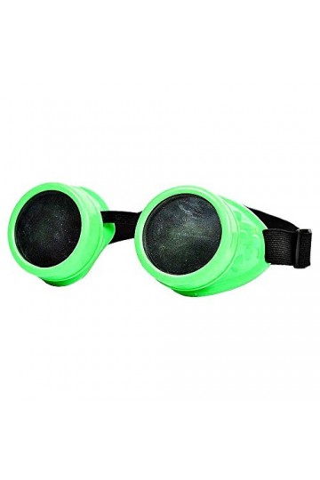 Lunettes de soleil vintage - steampunk - victorien - vintage - vert fluo - idée cadeau de Noël et danniversaire