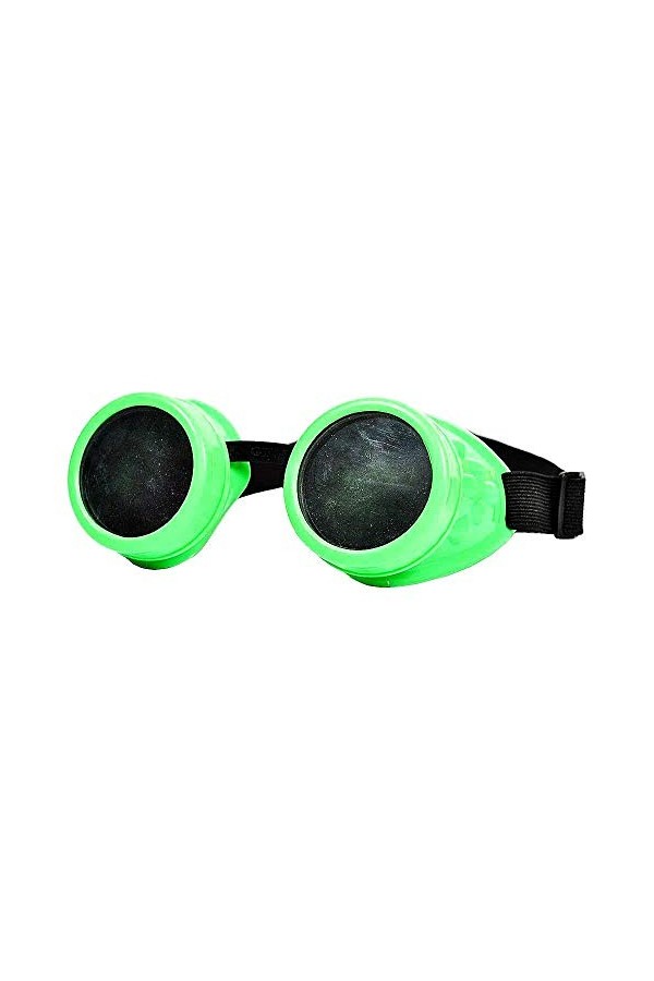 Lunettes de soleil vintage - steampunk - victorien - vintage - vert fluo - idée cadeau de Noël et danniversaire