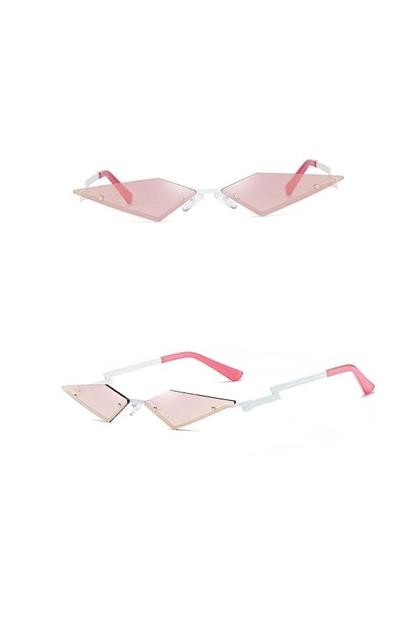 HOMSFOU Lunettes De Mode Lunettes Chic Vintage Lunettes De Mode Des Années 90 Années 80 Lunettes De Soleil De Fête Oeil De Ch