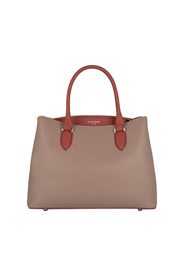 David Jones - Sac à Main Femme Elégant - Cabas Fourre-Tout Cuir PU Porté Epaule Bandoulière - Tote Shopper Taille Moyenne 3 C