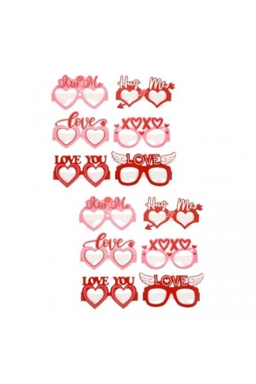 SOIMISS 12 Pcs Amour Costume Élégant Filles En Forme Drôle Saint Valentin Fête Jour En Forme De Coeur Accessoires Cadres Coeu