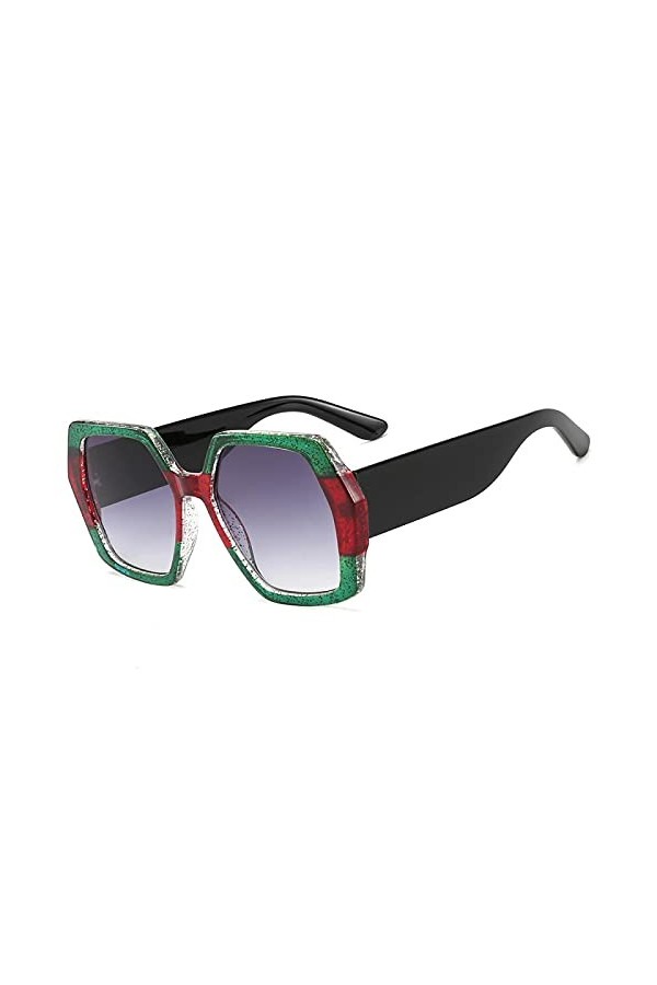 XUANTAO Lunettes de soleil mode, tendance classique, lunettes de soleil incontournables, grande monture, monture tricolore, l