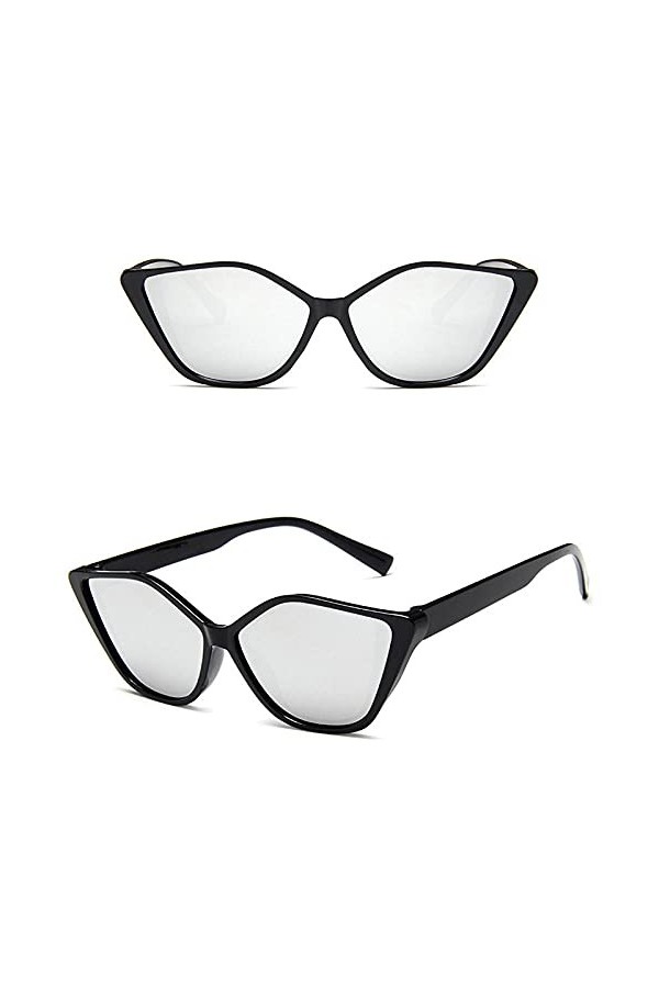 WQZYY&ASDCD des Lunettes De Soleil Femme Homme Lunettes De Soleil Classiques Oeil De Chat Hommes Femmes Vintage Lunettes De S