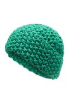 ZLYC Bonnet dhiver tricoté pour femmes et filles, tendance, doux, chaud, surdimensionné, tête de mort, Vert uni., taille uni