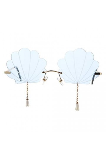 TOYANDONA Lunettes De Soleil Coquille Lunettes En Forme De Coquille Lunettes De Soleil Flamme Nouveauté Plage Lunettes Élégan