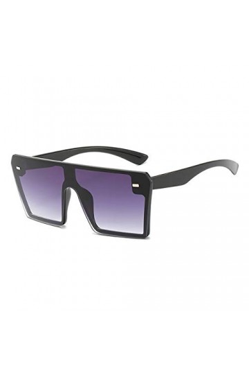 YUANCHENG Lunettes de Soleil carrées sans Monture Une pièce Femmes Lunettes de Soleil dégradées surdimensionnées Hommes Lunet