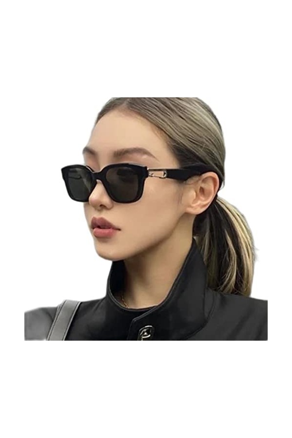 DSAI Lunettes de soleil tendance pour homme et femme - Style steampunk - Vintage - Boucle à crochet - Lunettes de conduite re