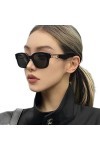 DSAI Lunettes de soleil tendance pour homme et femme - Style steampunk - Vintage - Boucle à crochet - Lunettes de conduite re