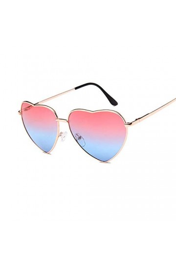 SHANGYUN Lunettes de Soleil de Mode Femmes Cadre en métal lentille réfléchissante Protection Solaire Lunettes de Soleil Vinta