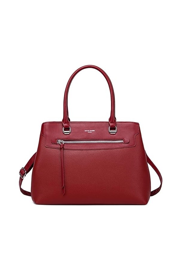 David Jones - Sac à Main Femme Elégant - Cabas Fourre-Tout Simili Cuir PU Porté Epaule Bandoulière - Tote Shopper Plusieurs C