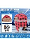 2 Pièces Chapeau de Trappeur dhiver Chapeau Chapka Bonnet à Cache-Oreilles en Fausse Fourrure Chapeau Ushanka Chapeau de Ski