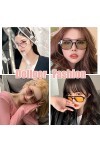 Dollger Lunettes soleil Polaroid Vintage Anni 70 Pilote style pour femme homme avec double ponts lunettes de soleil cadre mét