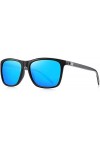 Lunettes de soleil polarisées Hommes FemmesSunglasses Al-Mg Metal Frame Lightweight Fishing Sports Outdoors Bleu 