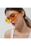 Fleymu 10 Pcs Lunettes De Soleil Cœur Sans Monture Lunettes Vintage Hippie De Couleur Lunettes Fun Verres De Fête Saint Valen