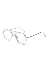 WQZYY&ASDCD des Lunettes De Soleil Femme Homme Lunettes De Soleil Homme Nuances Carrées Lunettes De Soleil Rétro Homme-Clair