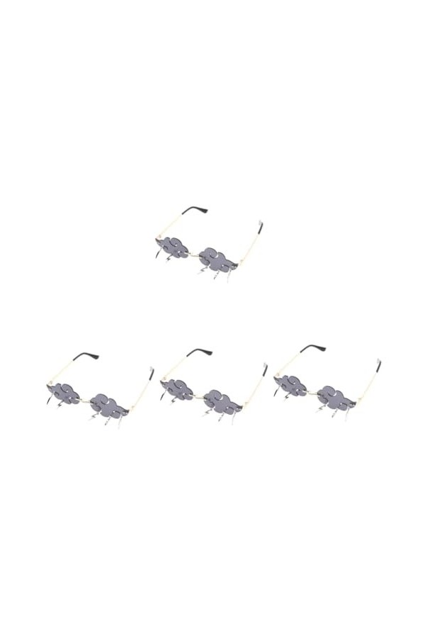 NOLITOY 2 Pièces Pas De Lunettes De Soleil Sans Cadre Lunettes Disco Des Années 90 Lunetes De Soleil Des Années 70 Lunettes D