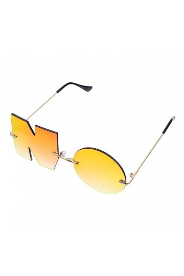 Abaodam 1 Paire Des Lunettes Sans Monture Lunettes Sans Logo Lunettes De Soleil Tendance Pour Femmes Lunettes De Soleil Lettr