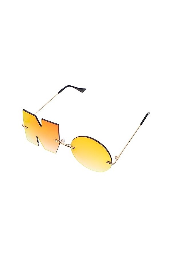 Abaodam 1 Paire Des Lunettes Sans Monture Lunettes Sans Logo Lunettes De Soleil Tendance Pour Femmes Lunettes De Soleil Lettr