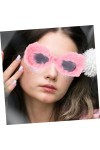 Holibanna Lunettes En Peluche Lunettes De Soleil Lunettes De Fête Disco Lunettes Cool Pour Adolescents Lunettes De Fête Pour