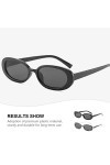 SOIMISS 4 Paires Oeil De Soleil Ovale Lunettes De Mode Pour Femmes Des Lunettes De Soleil Habiller Des Lunettes Verres Ovales