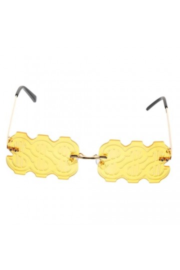 Adorainbow Verres En Forme Lunettes De Soleil Des Années 90 Lunettes En Forme De Dollar Lunettes De Soleil Fantaisie Lunettes
