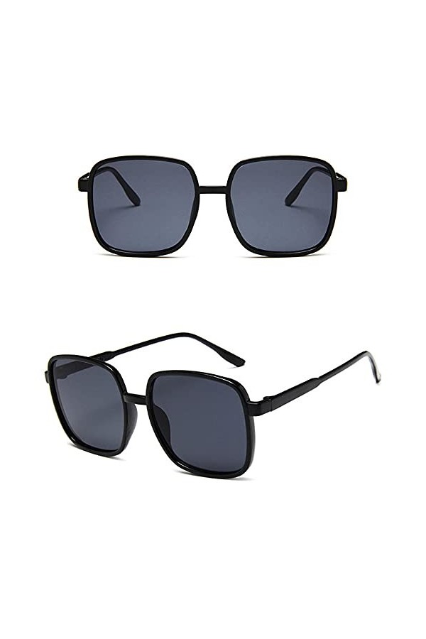 WQZYY&ASDCD des Lunettes De Soleil Femme Homme Lunettes De Soleil À Lentille Carrée Femmes Mode Lunettes De Soleil Hommes Fem