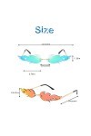 4 Pièces Lunette Flamme, Feu Flamme Lunettes de Soleil, Feu Lunettes de Soleil Sans Monture, Lunettes de Soleil Unisexes Flam