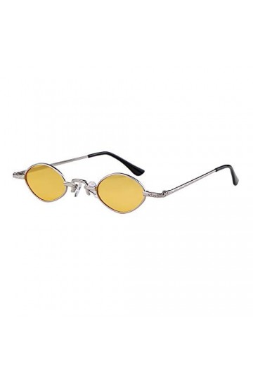 ADEWU Petites lunettes de soleil ovales Retro Vintage Glasses pour femmes hommes