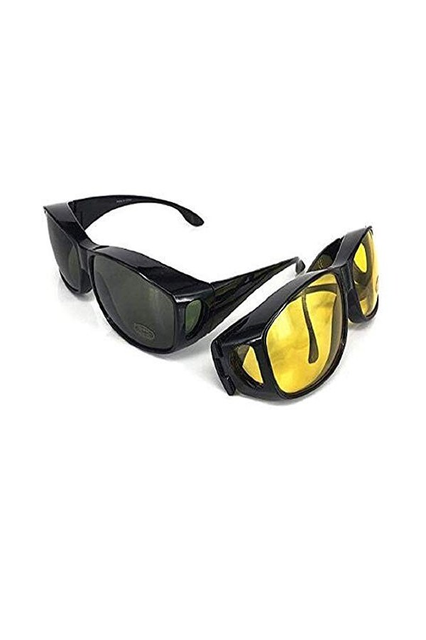 JZTRADING Surlunettes Sport Sunglasses Anti-éblouissement Nuit Vision Lunettes de Soleil pour Homme Femme