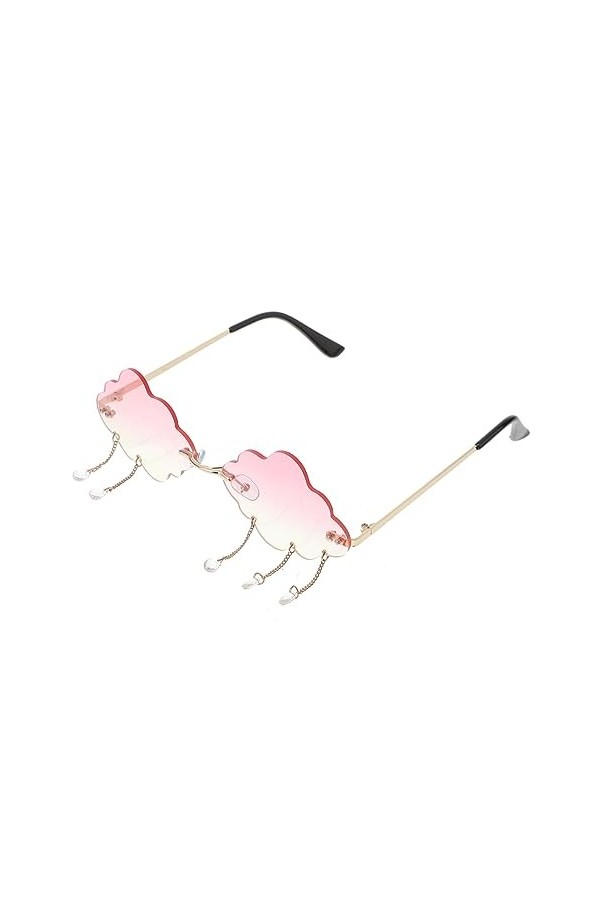 Abaodam Lunettes De Soleil Rétro Sans Monture Triangle Lunettes De Mode Pour Femmes Lunettes Vintage Des Années 20 Cadeaux De