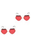 GALPADA 2 Paires Verres à La Fraise Lunettes De Soleil De Mode Pour Femmes Lunettes De Mode Pour Femmes Lunettes De Soleil Te