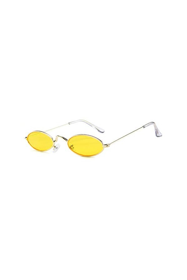 SHANGYUN Petites Lunettes de Soleil ovales Femmes Vintage Lunettes de Soleil Lunettes de Soleil en Plein air Dame Lunettes Mo