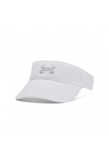 Under Armour Visière Flashing Viseurs, 100 Blanc/Gris Halo, Taille Unique Femme