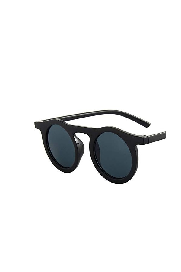 SHANGYUN Vintage Lunettes de Soleil Rondes Femmes Hommes Petites Lunettes de Soleil lentille rétro Femme en Plastique Unisexe