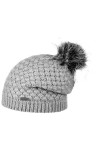Chillouts Bonnet à Pompon Felicy Bonnet pour lhiver Bonnet à Pompon Taille Unique - Gris 