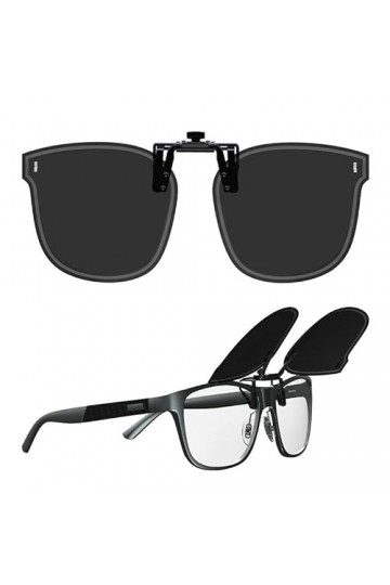 Goiteia Lunettes de soleil polarisées à clipser sur lunettes de vue pour femmes tendance | faciles à mettre et à enlever dun