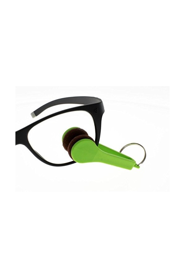 Visio Clean Pince Micro-fibre pour nettoyer facilement tous les verres de vos lunettes et smartphones Vert anis micro fibre p