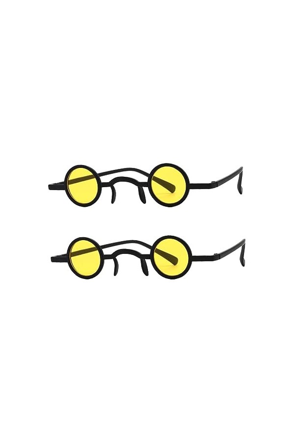 BESTonZON 2 Paires Lunettes De Parodie De Décor Drôles De Lunettes De Soleil Parodies Parodie De Lunettes Fausses Lunettes De