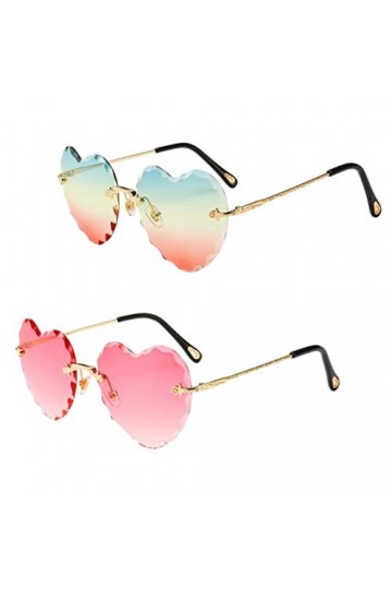 TENDYCOCO Lunettes De Soleil En Forme De Coeur Lunettes De Soleil Femme Éblouissement Lunettes De Soleil Coeur Lunettes Coeur