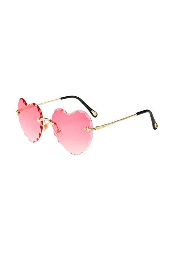 TENDYCOCO Lunettes De Soleil En Forme De Coeur Lunettes De Soleil Femme Éblouissement Lunettes De Soleil Coeur Lunettes Coeur