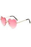 TENDYCOCO Lunettes De Soleil En Forme De Coeur Lunettes De Soleil Femme Éblouissement Lunettes De Soleil Coeur Lunettes Coeur