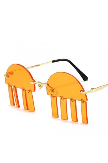 Mode Lunettes De Soleil sans Monture Femmes Unique Demi-lentille Steampunk Lunettes De Soleil Hommes Femmes Lunettes Nuances 