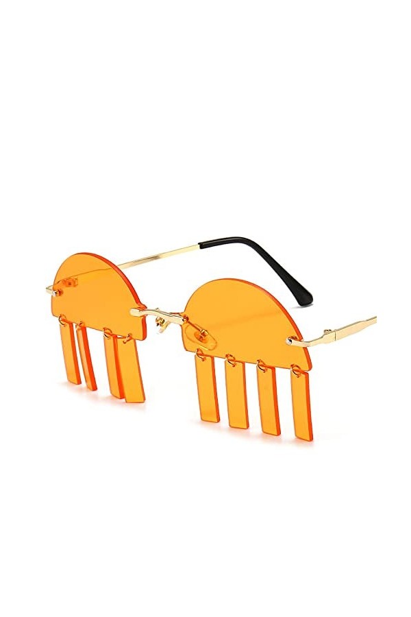 Mode Lunettes De Soleil sans Monture Femmes Unique Demi-lentille Steampunk Lunettes De Soleil Hommes Femmes Lunettes Nuances 