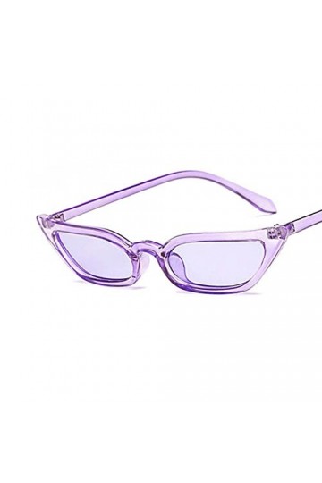 UKKD Lunette De Soleil Femme Petite Lunettes De Soleil Pour Les Yeux De Chat Teinte Candy Coloré Lunettes Lunettes De Soleil 