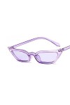 UKKD Lunette De Soleil Femme Petite Lunettes De Soleil Pour Les Yeux De Chat Teinte Candy Coloré Lunettes Lunettes De Soleil 