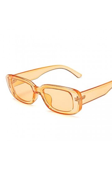 UKKD Lunette De Soleil Femme Square Lady Lunettes De Soleil Voyages De Luxe Petit Rectangle Sun Lunettes Hommes Et Femmes Lun