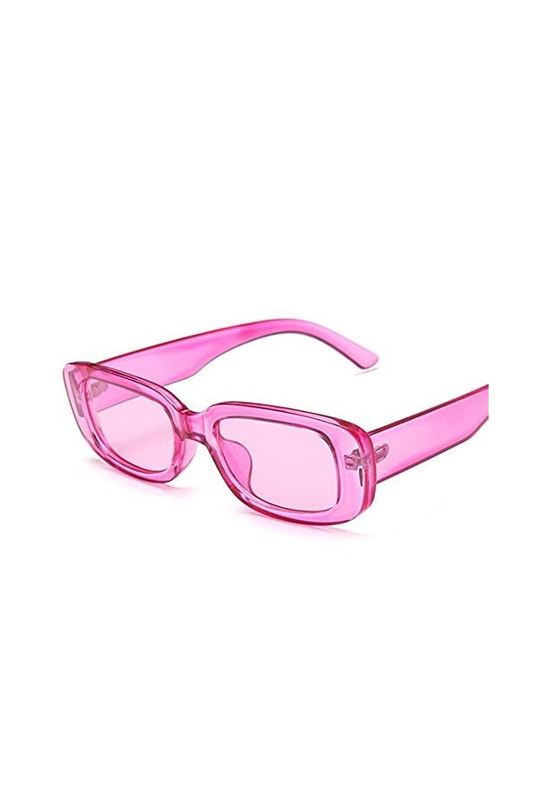 UKKD Lunette De Soleil Femme Square Lady Lunettes De Soleil Voyages De Luxe Petit Rectangle Sun Lunettes Hommes Et Femmes Lun